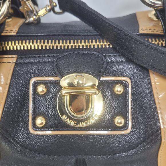 Marc Jacobs Bowler Bag Handles & Shoulder Strap Leather & Patent Leather - Picture 3 of 8